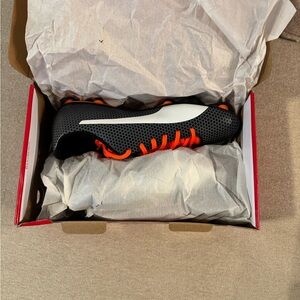 Puma Men's Black and Orange Cleats